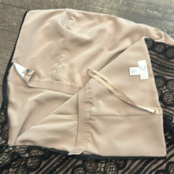 LOFT Women's Lace Strapless Dress Black Nude Size 12 - Picture 8 of 8